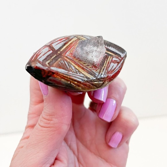 Adina Mills Crystal Ring XL Statement Eye Quartz - Picture 5 of 10